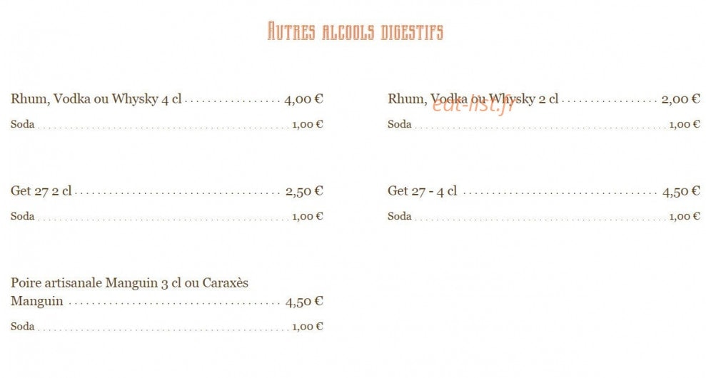 L'Accoudoir — carte page 5