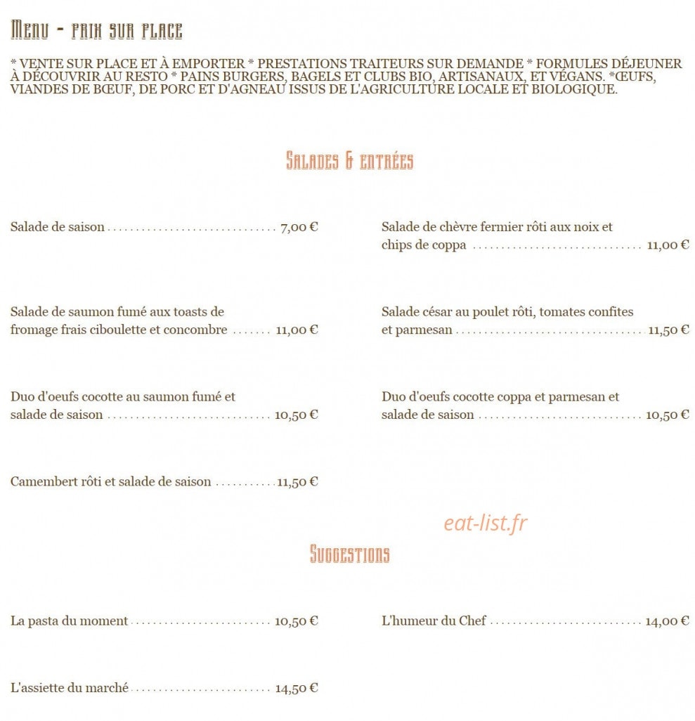 L'Accoudoir — carte page 1
