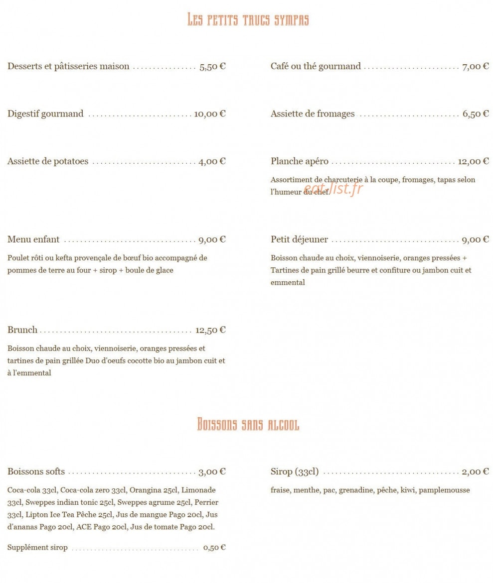 L'Accoudoir — carte page 3