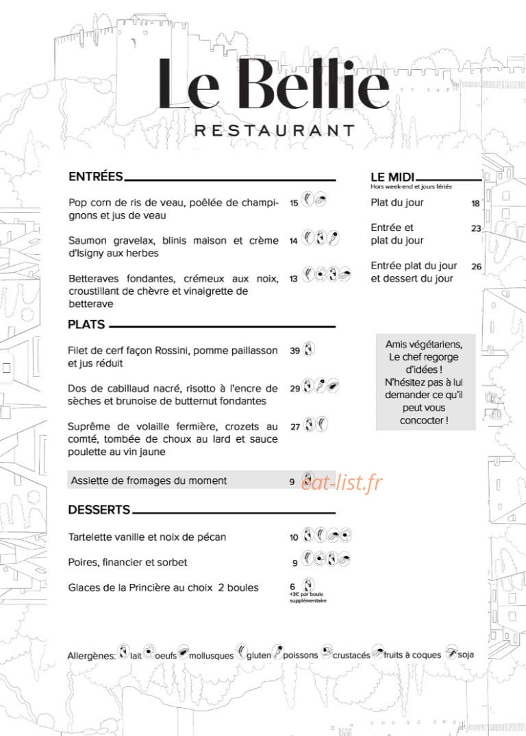 Le Bellie — carte page 1