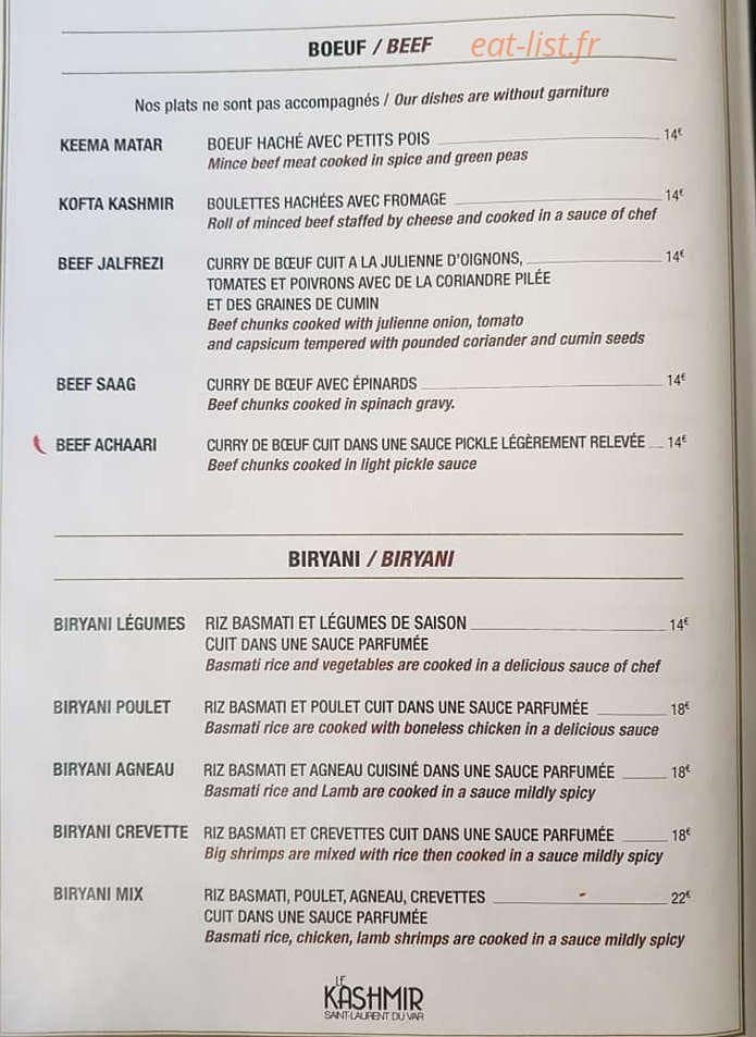 Le Kashmir — carte page 7