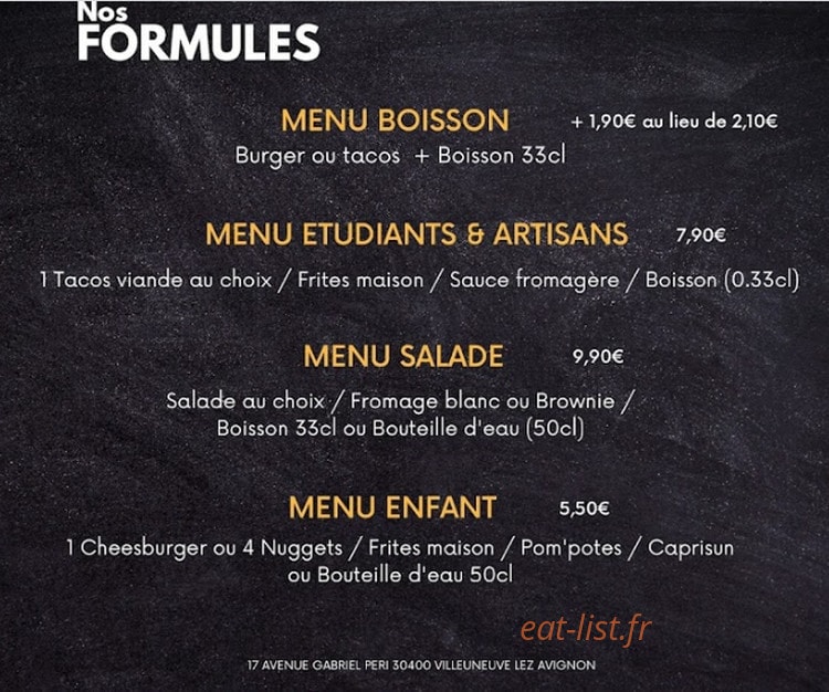 Street Food — carte page 5