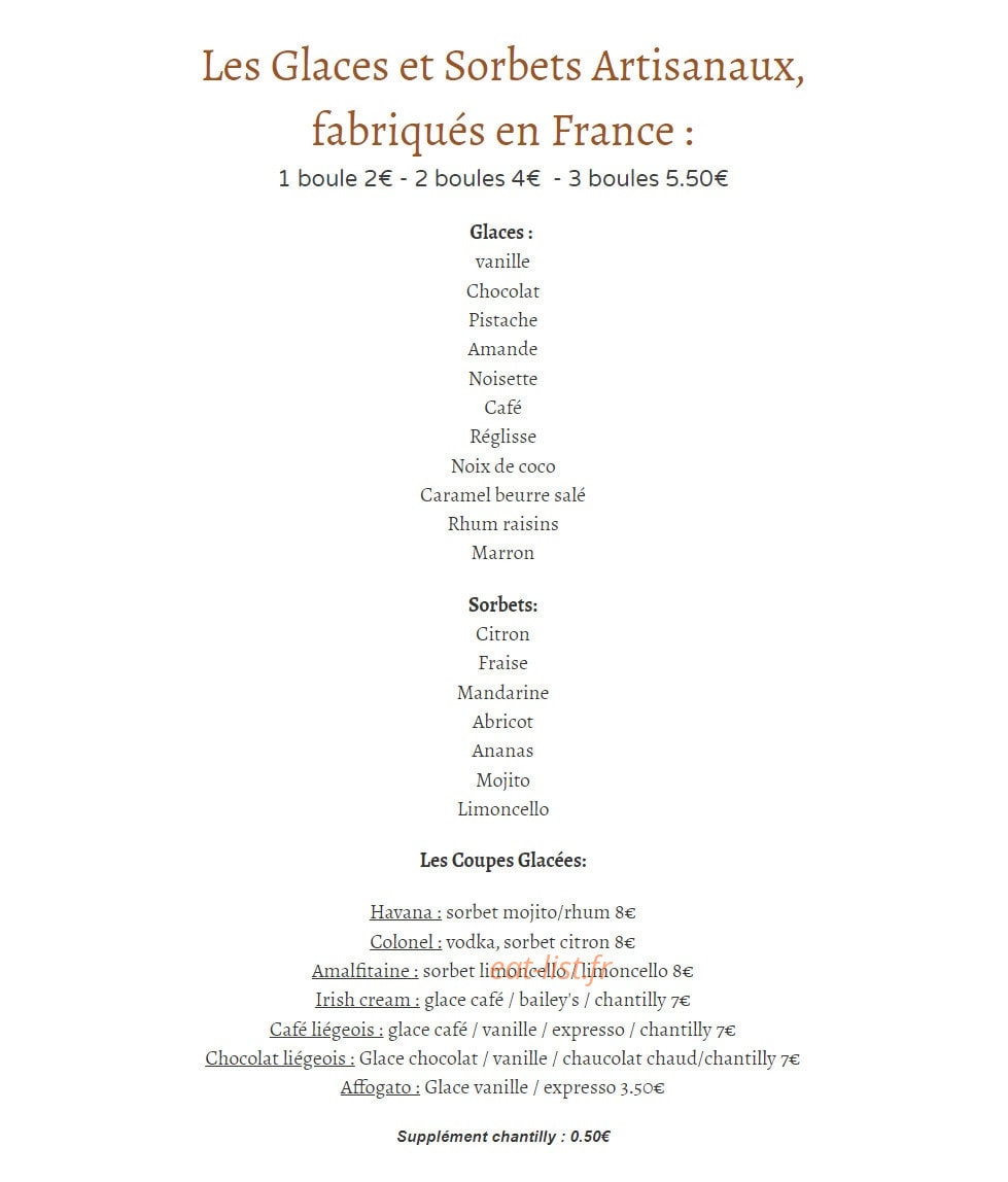 Bistrot Coco — carte page 2