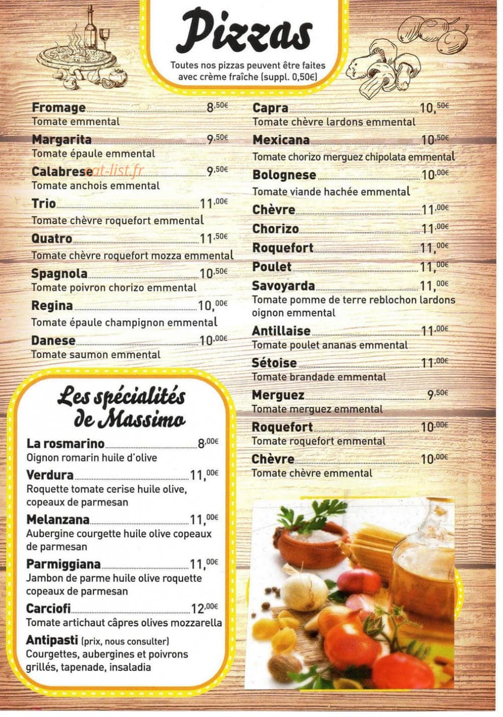 Da Massimo — carte page 1