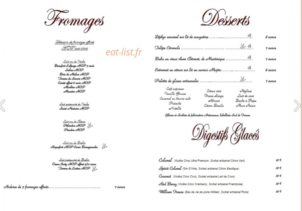 La Table des Marchands — carte page 5