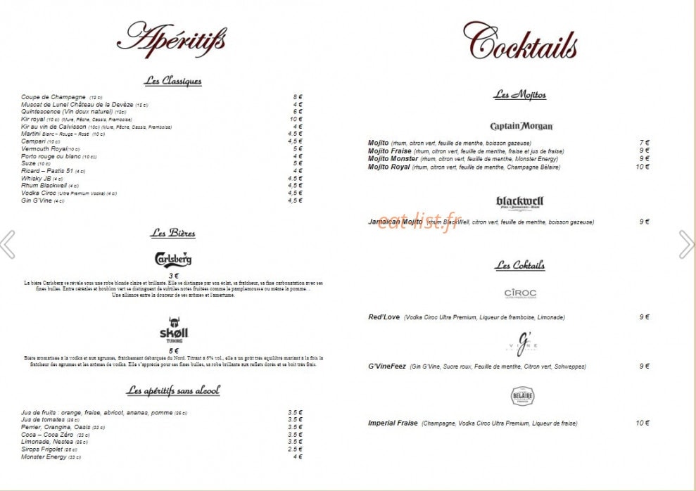 La Table des Marchands — carte page 3