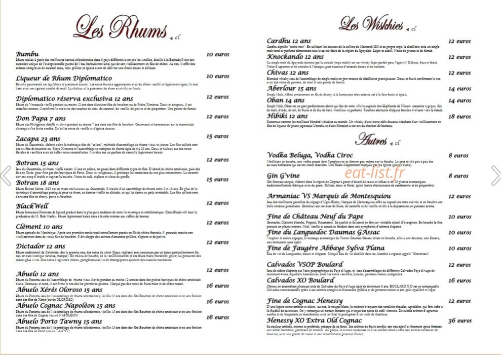 La Table des Marchands — carte page 8