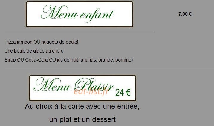 Lino Restaurant — carte page 2