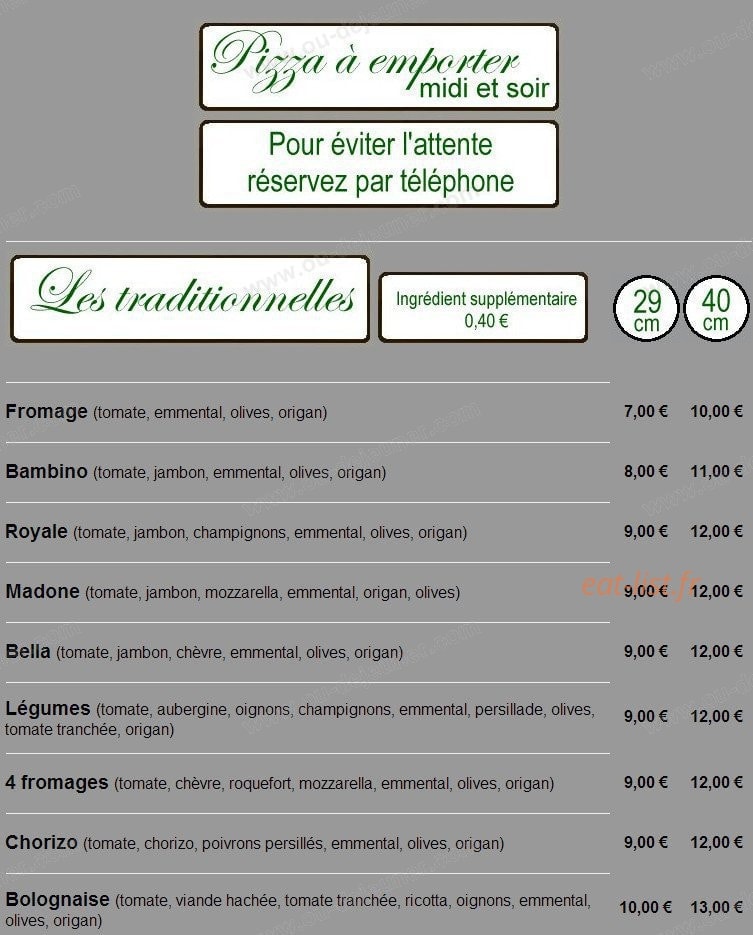 Lino Restaurant — carte page 9