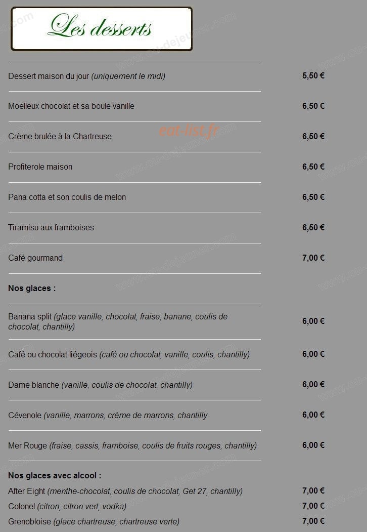 Lino Restaurant — carte page 8