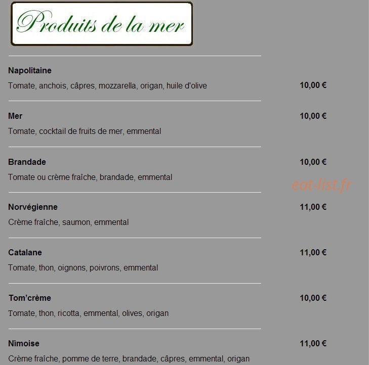 Lino Restaurant — carte page 7