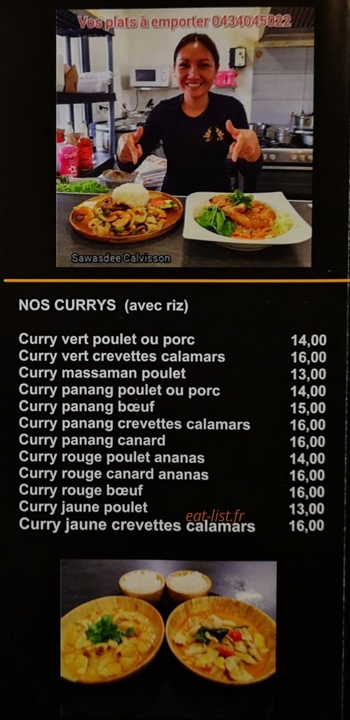 Sawasdee — carte page 3