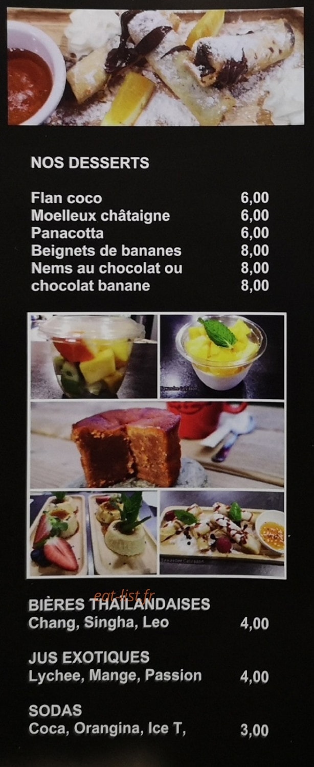 Sawasdee — carte page 5