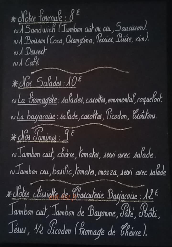 Le café du Midi — carte page 2