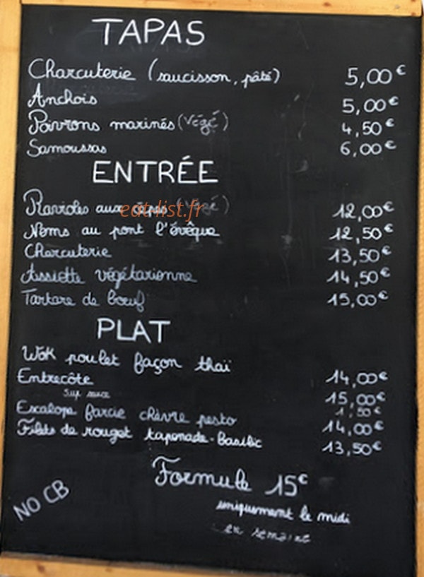 Le patio 39 — carte page 2