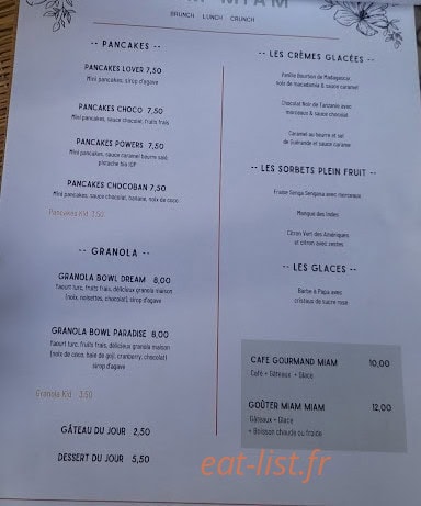 Miam Miam — carte page 2