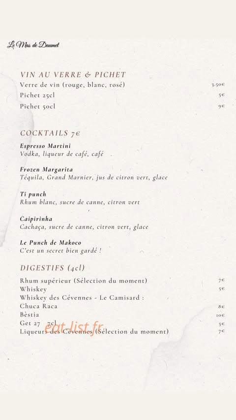 Le Mas de Daumet — carte page 7