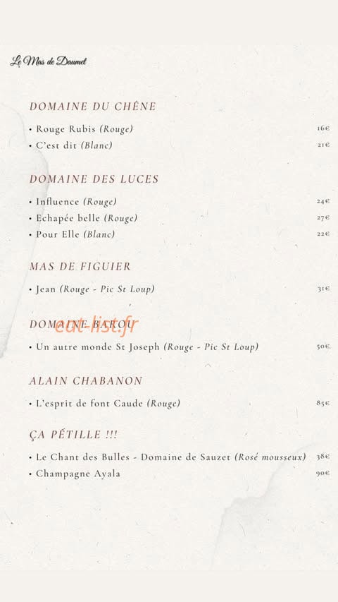 Le Mas de Daumet — carte page 9