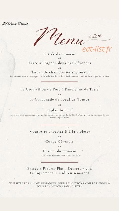 Le Mas de Daumet — carte page 1
