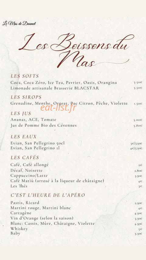 Le Mas de Daumet — carte page 6