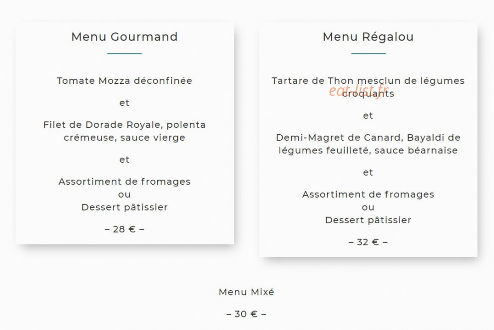 Lou Regalou — carte page 1