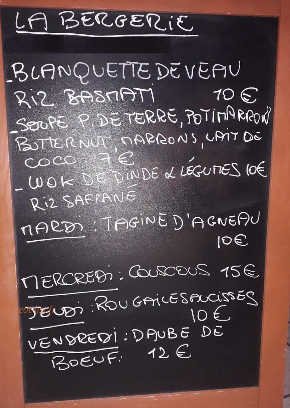 La Bergerie — carte page 1
