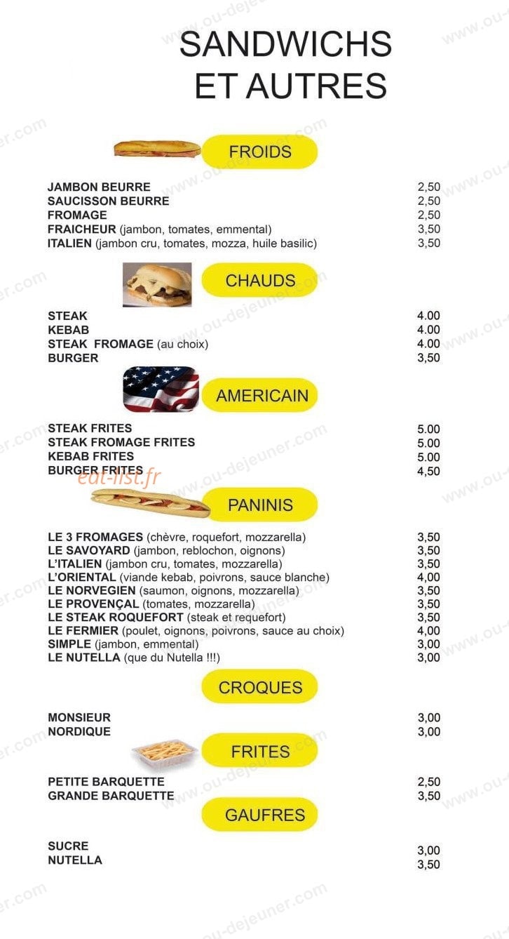 La pause Italienne — carte page 2