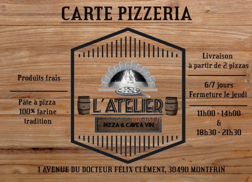 L'Atelier — carte page 1