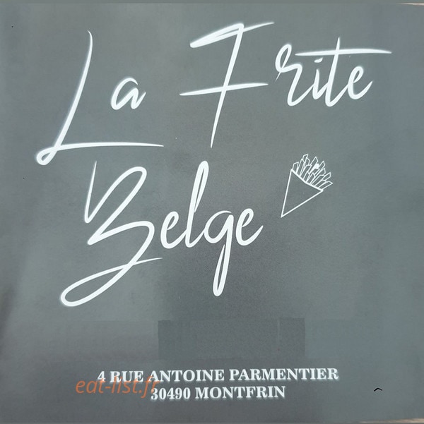 La Frite Belge — carte page 1