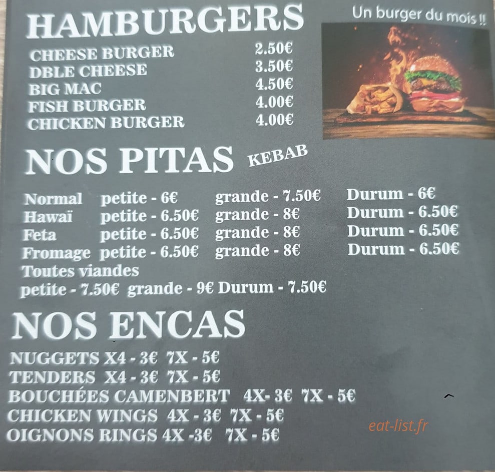 La Frite Belge — carte page 4