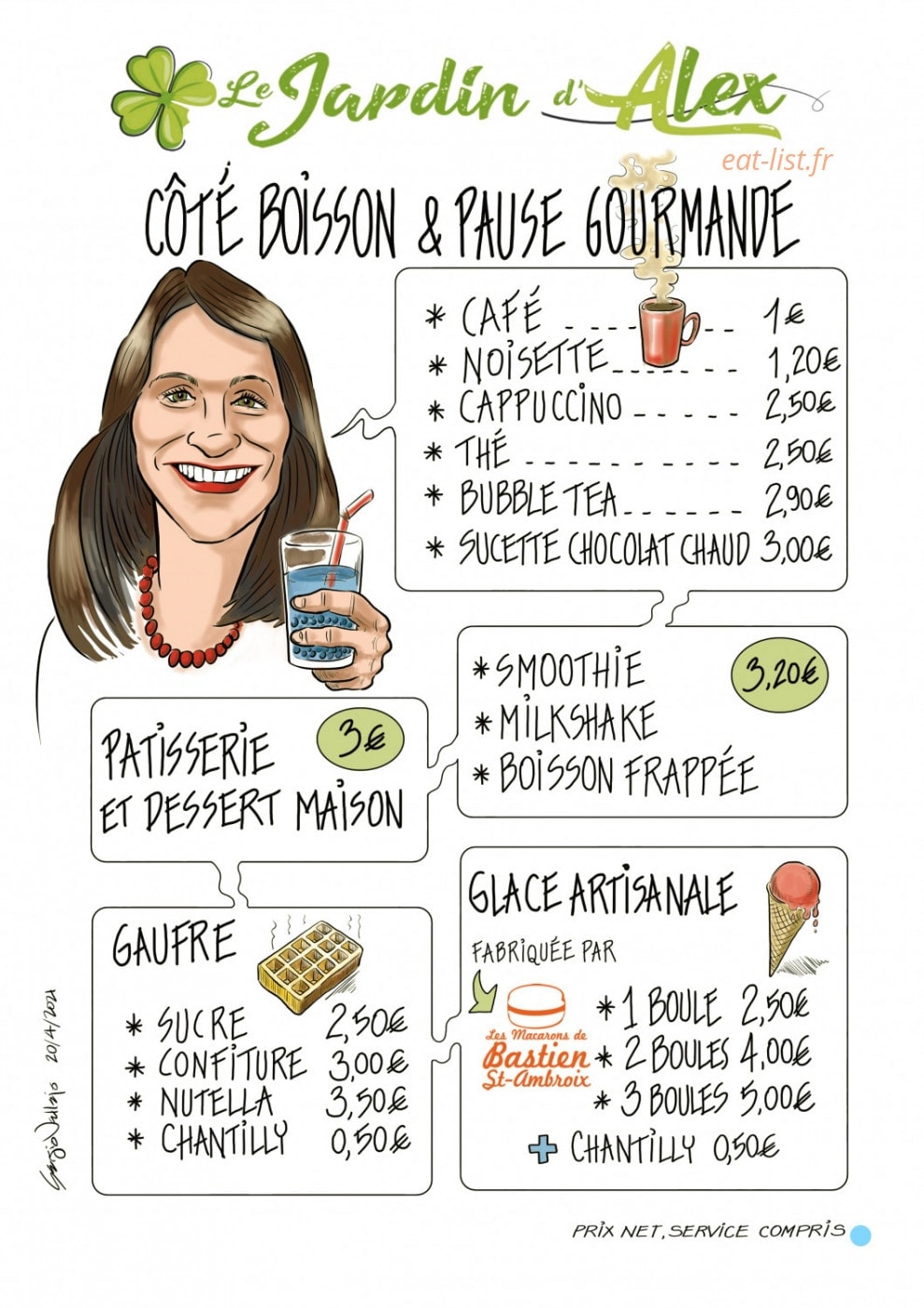 Le Jardin d’Alex — carte page 4