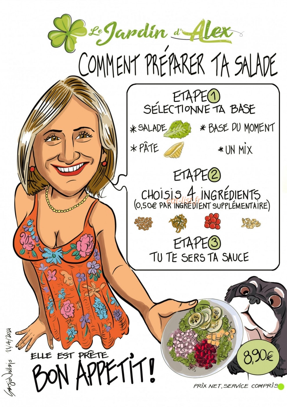 Le Jardin d’Alex — carte page 2