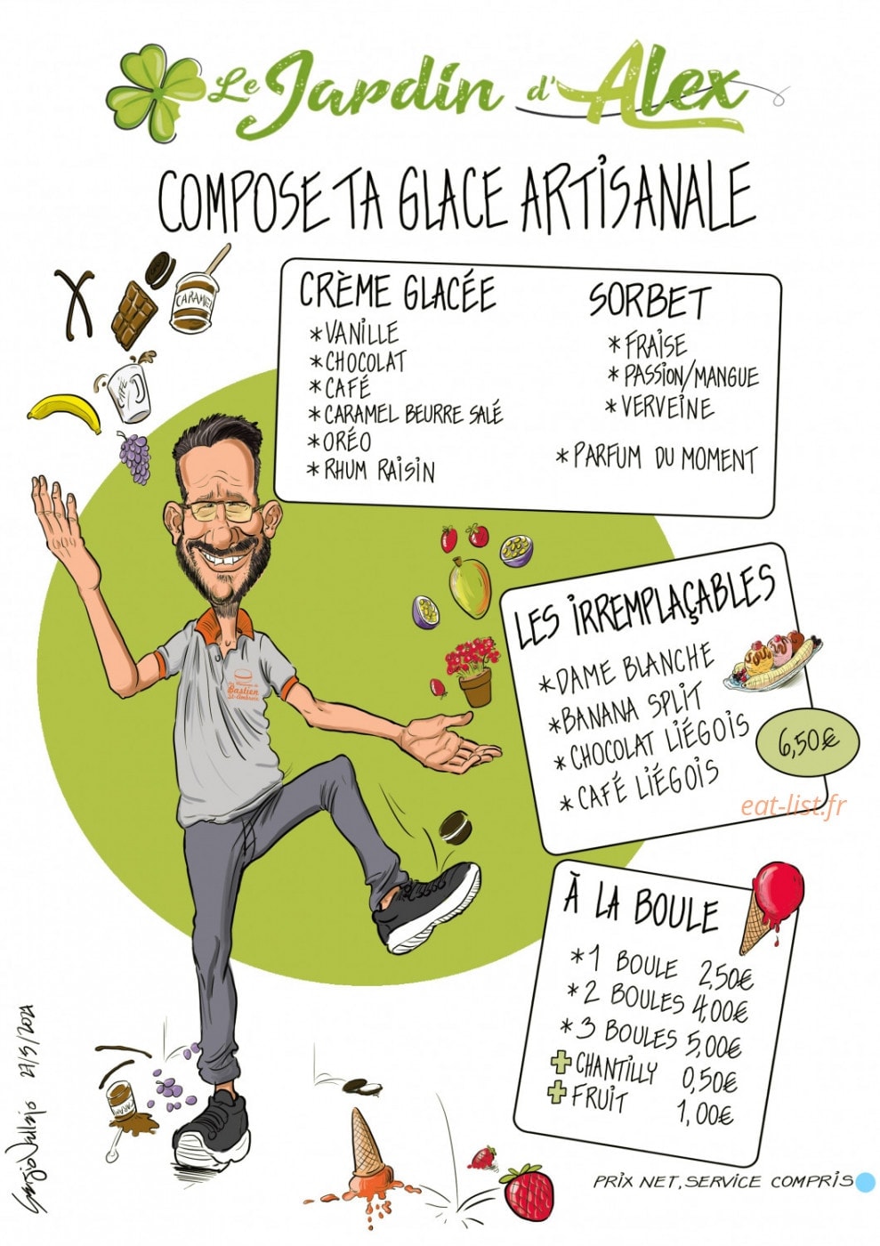 Le Jardin d’Alex — carte page 5