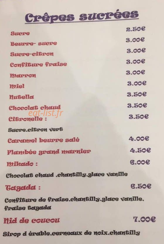 Ô blé gourmand — carte page 2