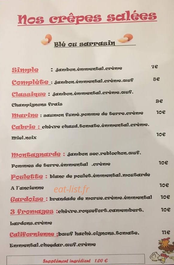 Ô blé gourmand — carte page 6