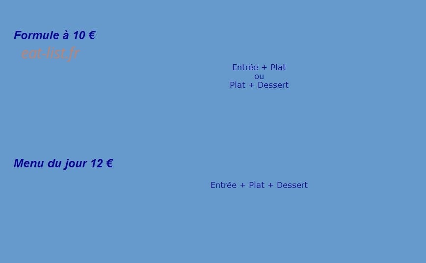 Restaurant L'Assiette Provençale — carte page 3