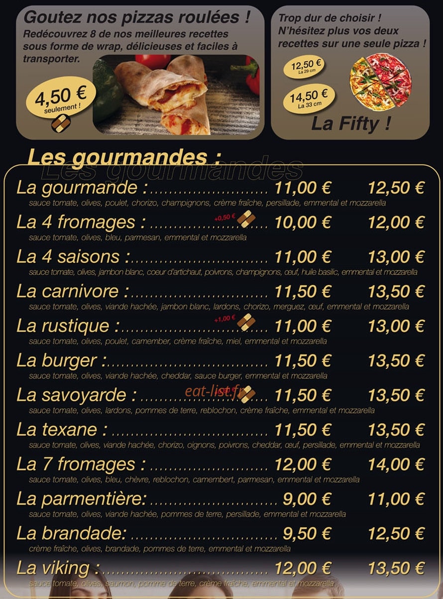 La Bonne Pizza — carte page 3