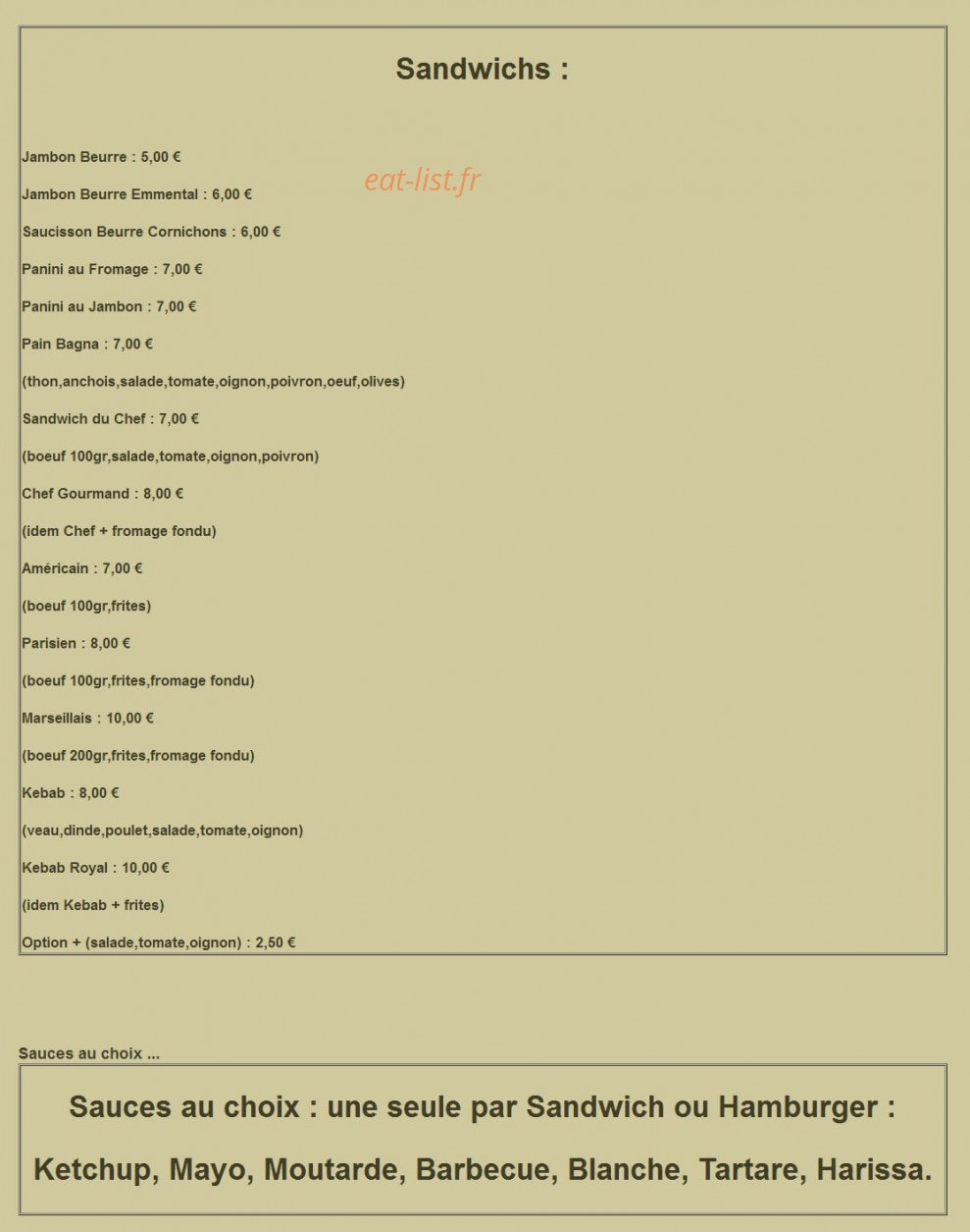 Resto Le 613 — carte page 7