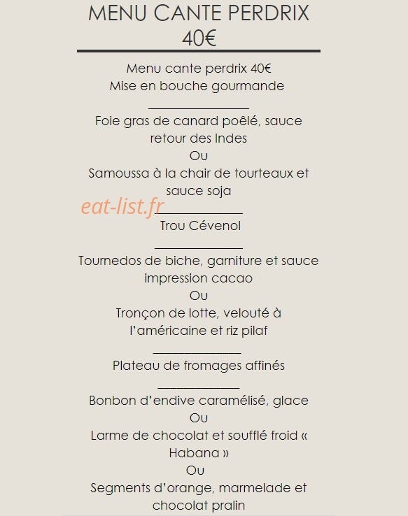 Lou Cante Perdrix — carte page 3