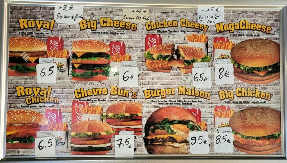 Peke burger — carte page 4