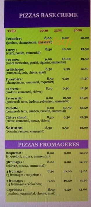 Pizz'a Gimario — carte page 4