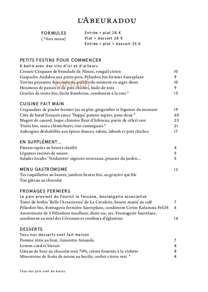 L'Abeuradou — carte page 1