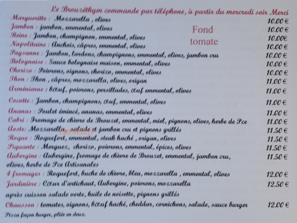 Le Brouzéthym — carte page 2