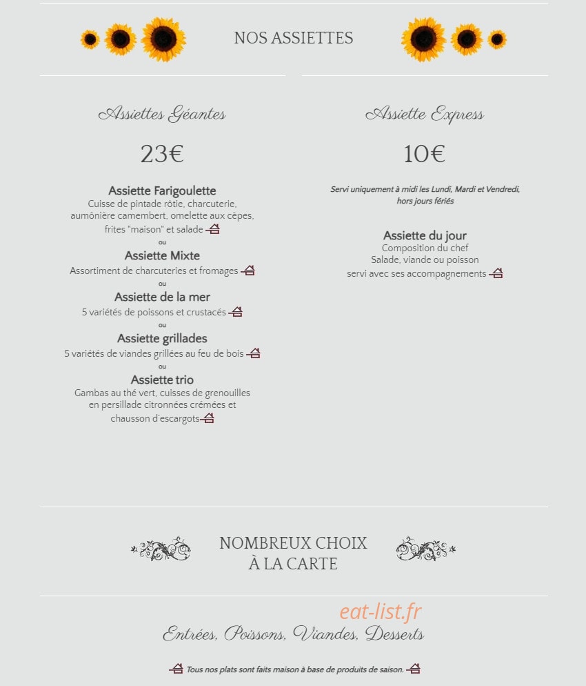 La Farigoulette chez Aurélie — carte page 3