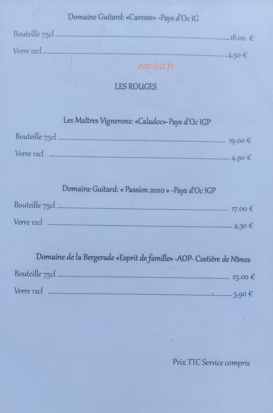 La Réunion des Saveurs — carte page 8