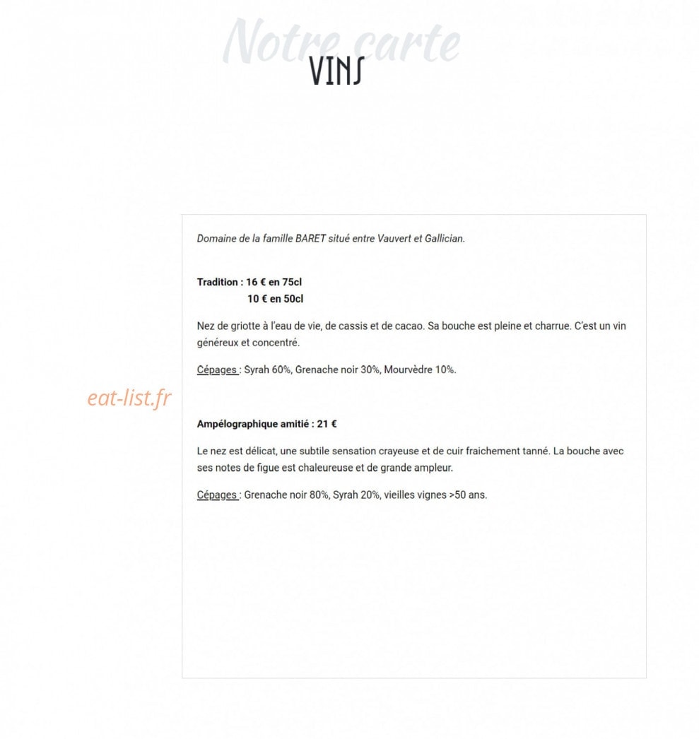 Le Cartel — carte page 11