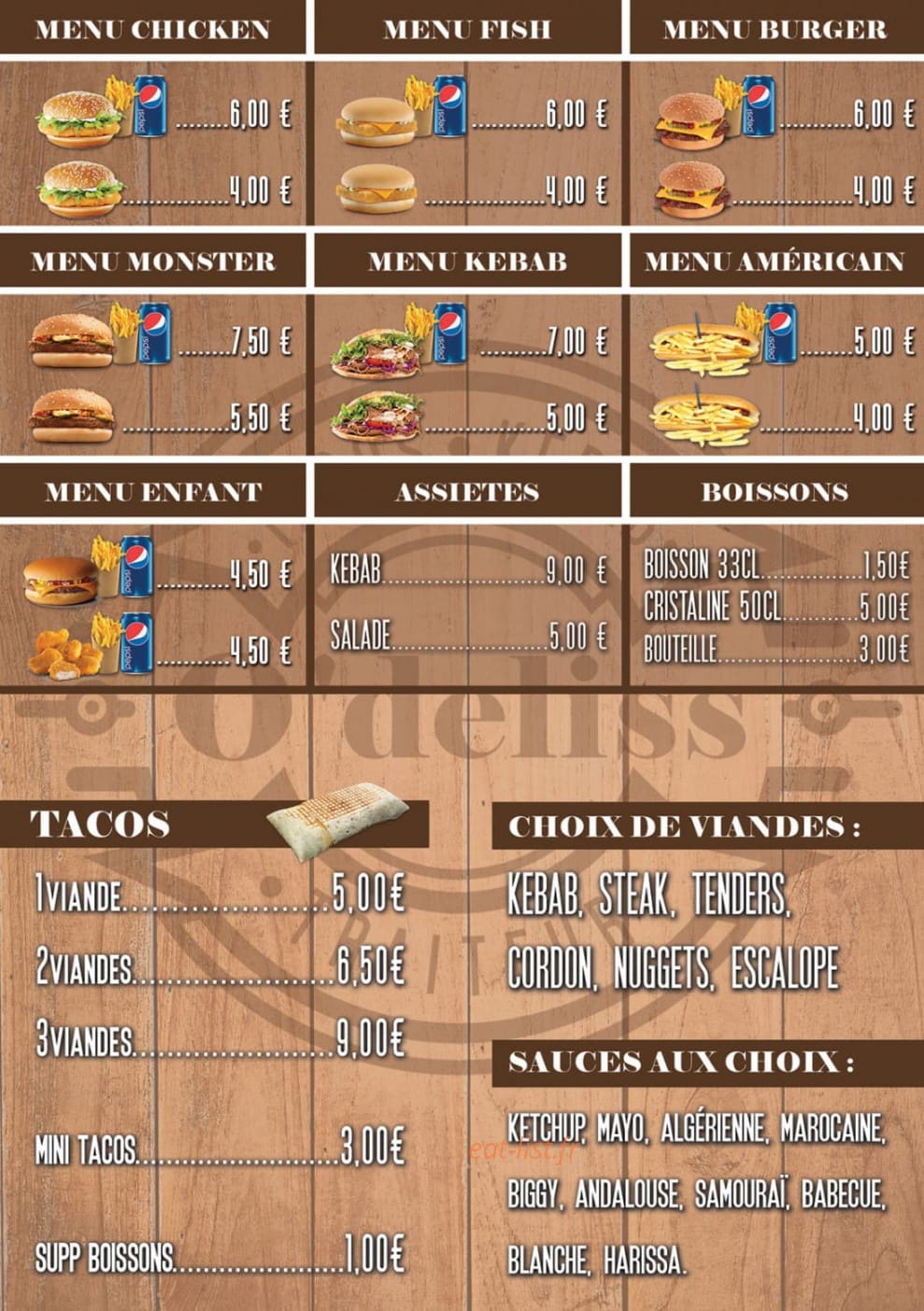 O'deliss — carte page 1