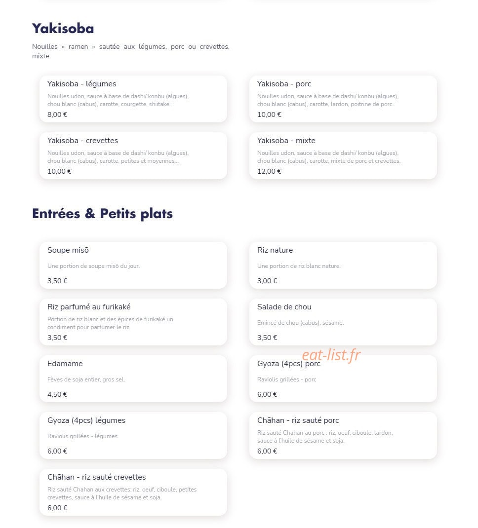 Kimiko Chan — carte page 2