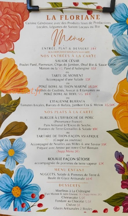 La Floriane — carte page 1
