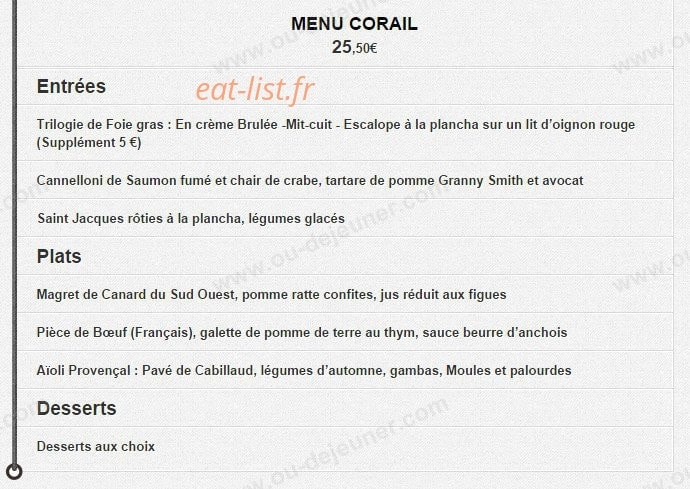 Restaurant  l'ancienne Gare — carte page 3
